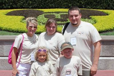 Sandy with the Wittwer Family Sandy with the Wittwer Family