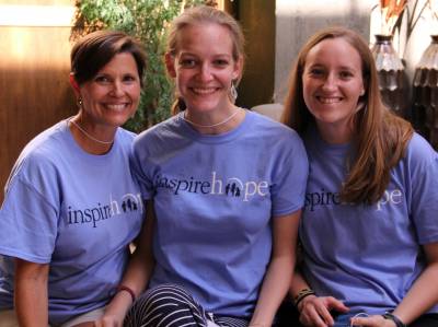 Kim with Coordinators Jess and Rebecca