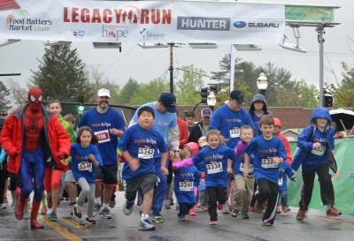 The Kids' Fun Run Featured an Appearance by Spider Man