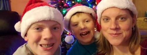 Heather and Her Sons During Their Different, but not Wrong, Christmas