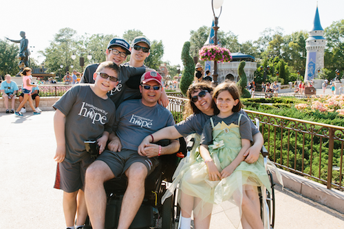 Chris and Peggy Douglas with their children Isaiah (17), Micah (14), Luke (11), Elli (8)	