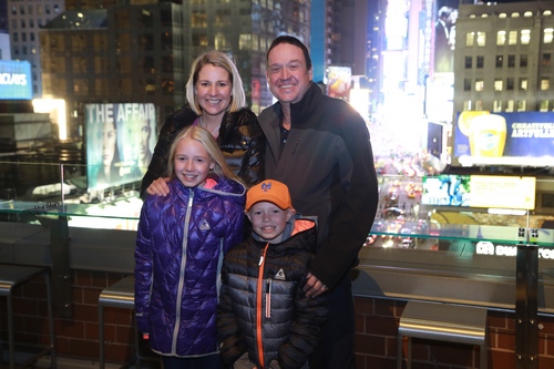 The O'Gorman Family in Times Square