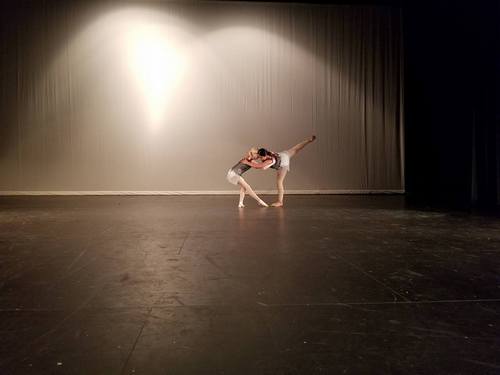 Merritt and fellow dancer Andrea Ortiz perform their duet, “For the Ones We Have Lost,” at “Dance for Hope.”