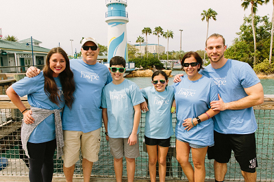 Dillon (right) serving at a recent retreat in Orlando