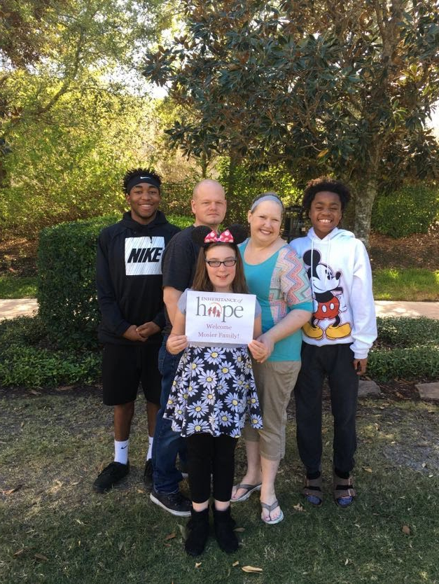 The Mosier family arrives in Orlando for their Inheritance of Hope Legacy Retreat.