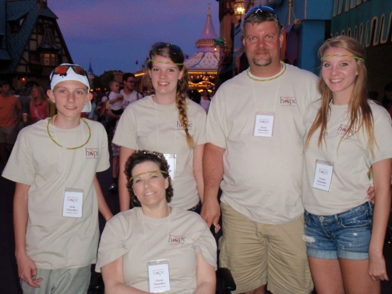Tayler and her family making memories at Disney on their Orlando Legacy Retreat®