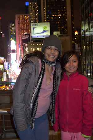 Cris and Karina in Times Square