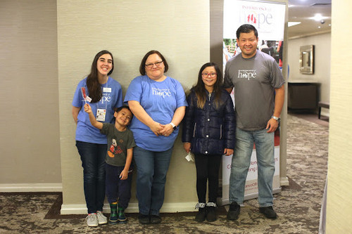 Inheritance of Hope family! Seiji, Karina, and Oliver visited their volunteers, Dena and Anna, at our 2017 NYC Legacy RetreatⓇ