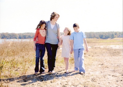 Kristen with Ashlea, Rebecca, and Luke