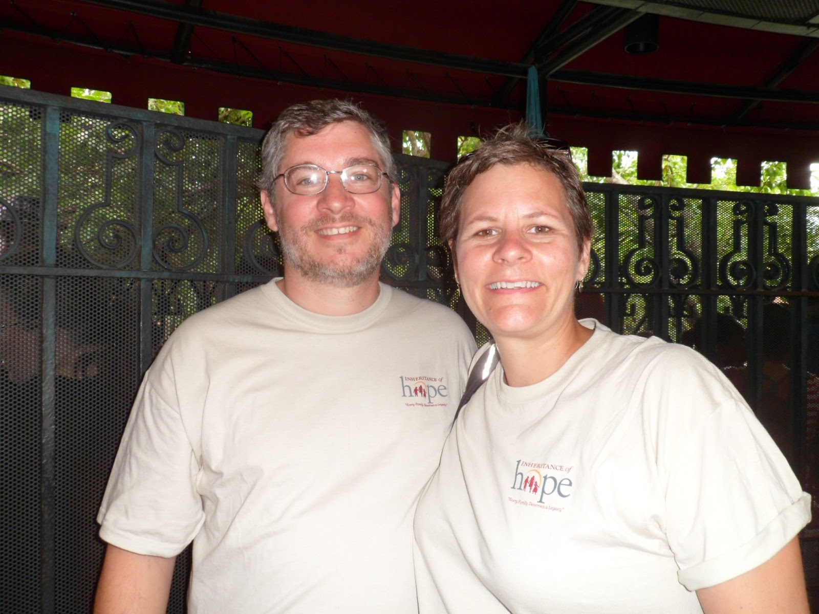 Mikki and Doug at the Magic Kingdom