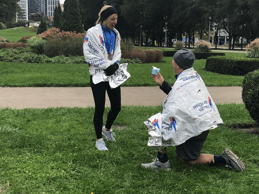 Inheritance of Hope Members Get Engaged at Chicago Marathon