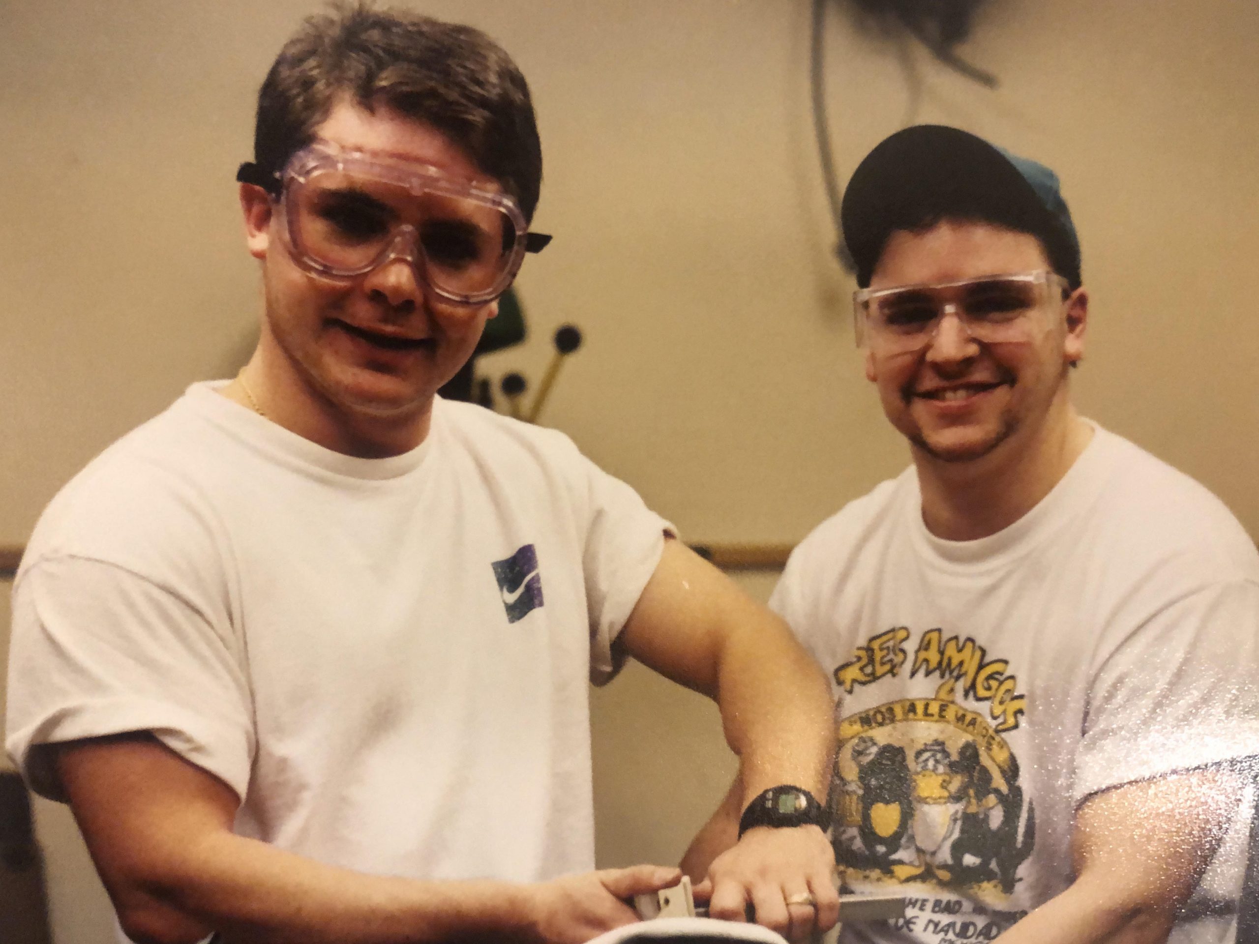 Chris (left) and Greg have been friends for over two decades