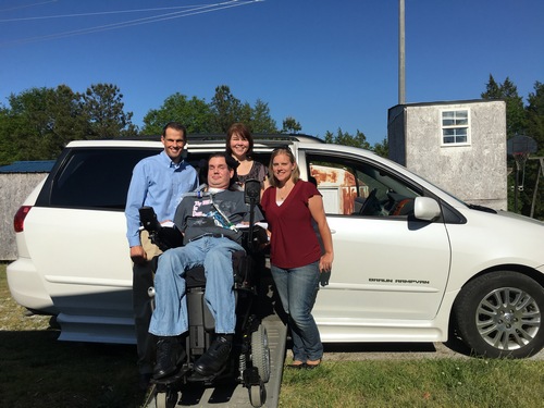 IoH Co-Founder & CEO Deric Milligan, Craig Loner, Dana Loner, and Heather Crawford with the Mobility Van
