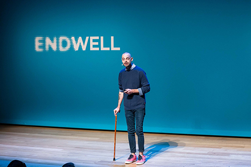 .Adam shares his story at the End Well Symposuim in December 2019   (Photo - Katie Ravas for Drew Altizer Photography) 