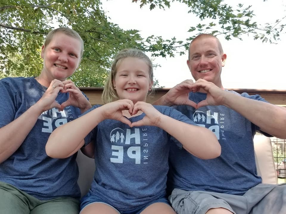 Lyla Willson, center, has already shown her love for IoH by selling her homemade lip balm and raising over $200!  We ? our youngest fundraisers! 