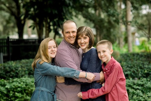 Rich and Erin Leland with their children Keira and Quinn 