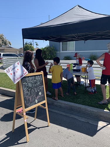 Business at the lemonade stand was booming!