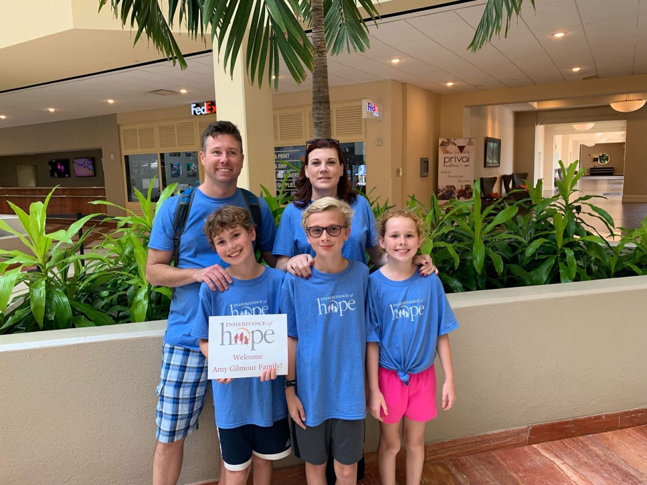 The Gilmour family arrived at their Orlando retreat ready for carefree family time together, but did not expect to gain a new family--a bonus that has lasted beyond their trip.