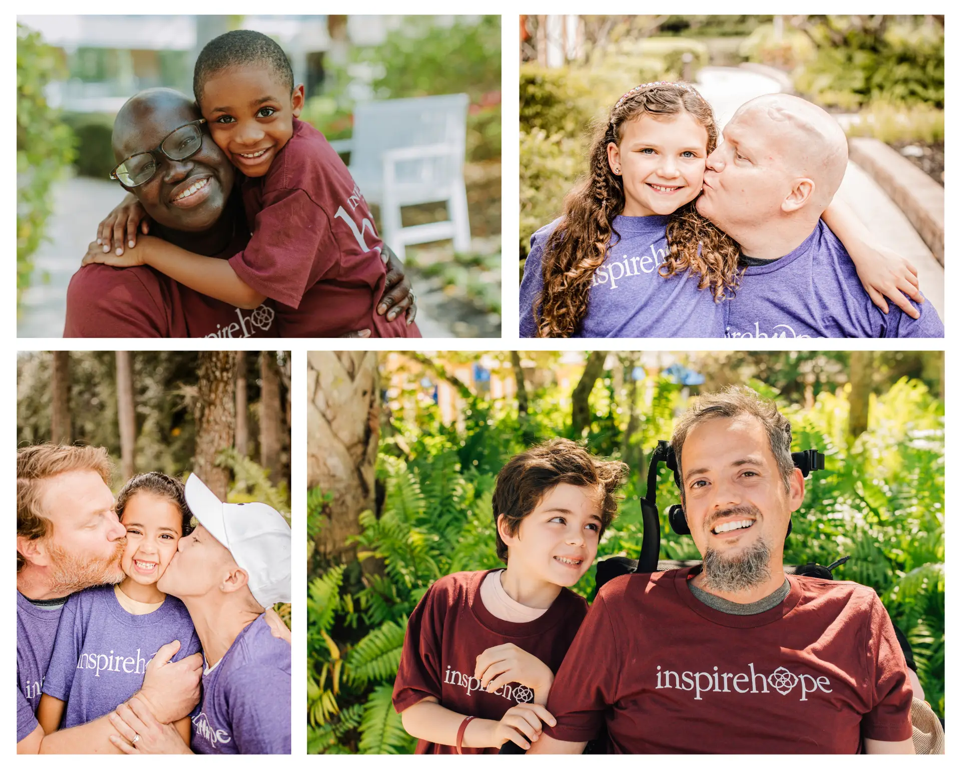 Photo collage showing scenes from Inheritance of Hope legacy retreats.