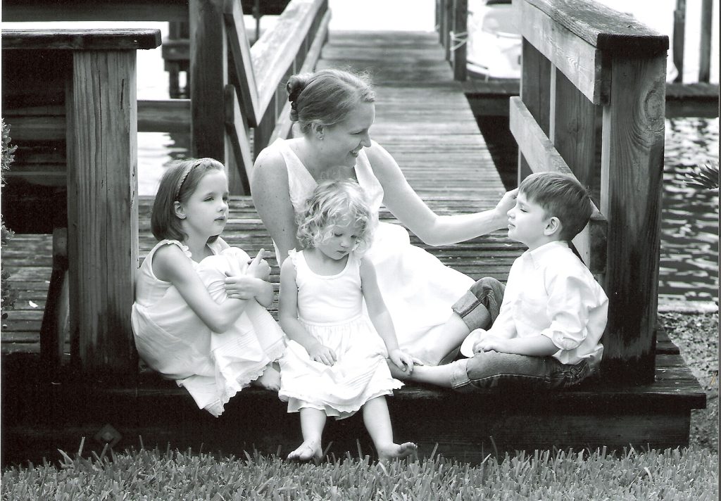 Inheritance of Hope Co-Founder, Kristen Milligan, with her three young children