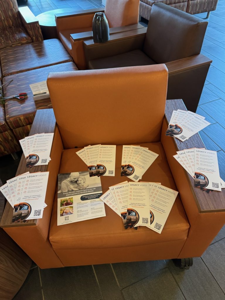A photo of Inheritance of Hope fliers laid out