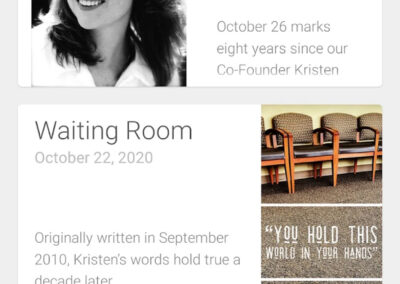 Hope@Home app interface - Blog